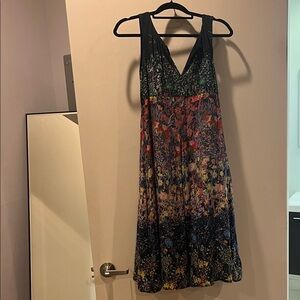 Anthropologie Maeve Floral Multicolor Sleeveless Dress